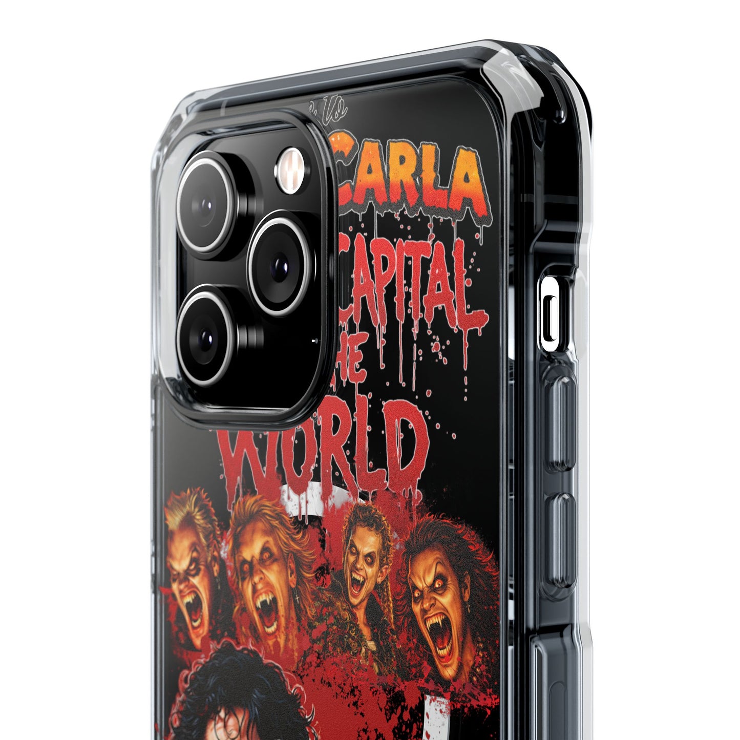 The Lost Boys Clear Magnetic Phone Case – Retro Vampire Movie Collage