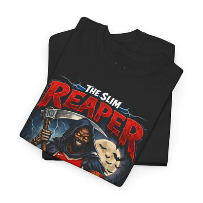 Grim Reaper Basketball Tee — "The Slim Reaper" Graphic T-Shirt