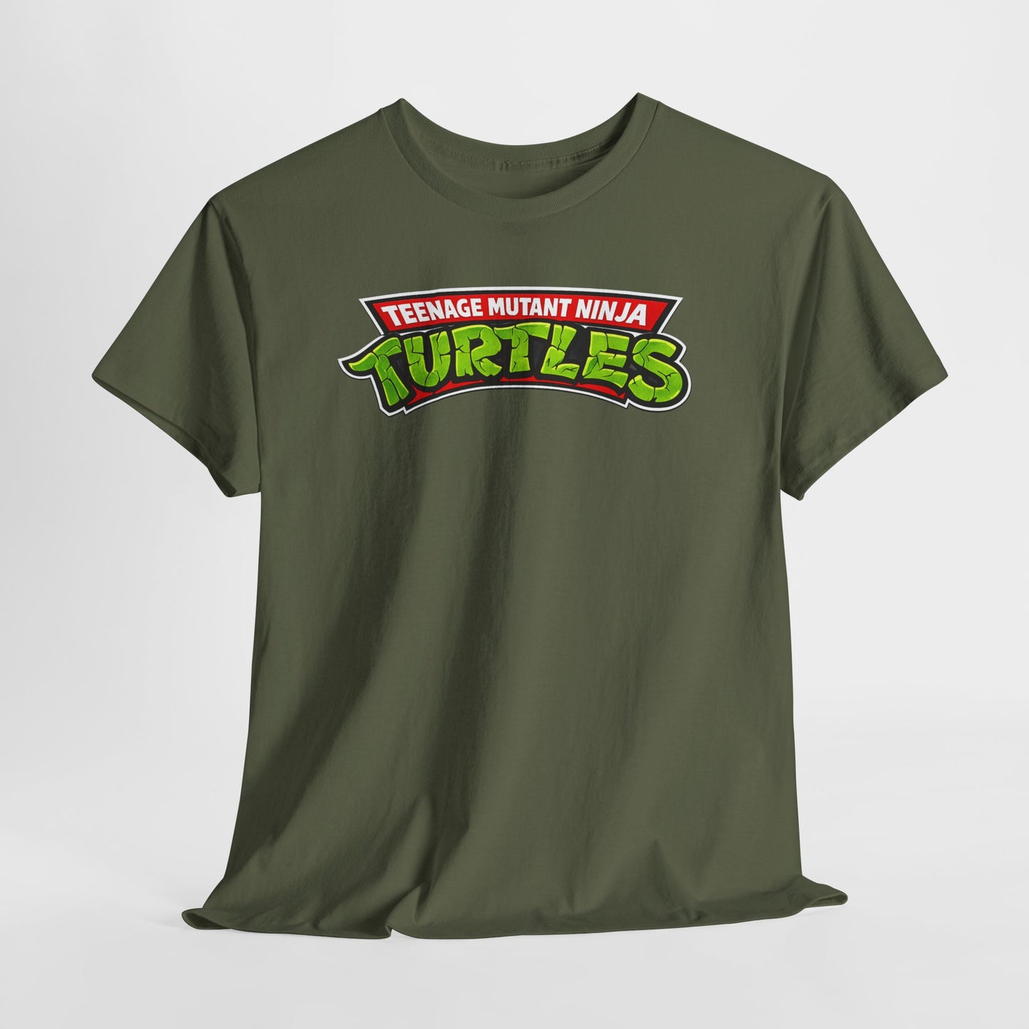 Teenage Mutant Ninja Turtles Graphic Tee — Retro TMNT Logo & Group Back Print