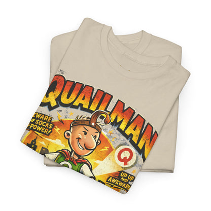 Quailman Mighty Dork T-Shirt — Retro Cartoon Graphic Tee