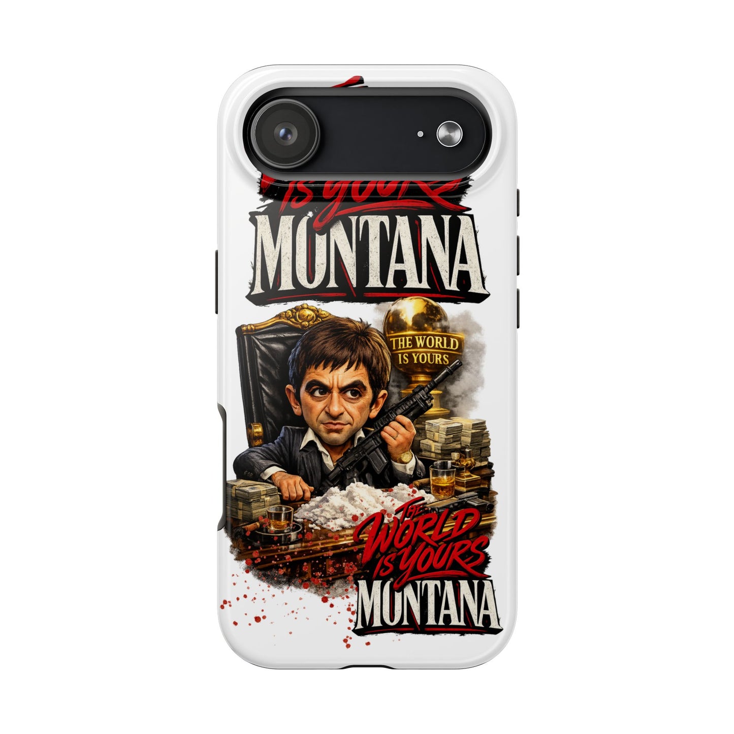 Tony Montana "The World Is Yours" Vintage Caricature Tough Phone Case