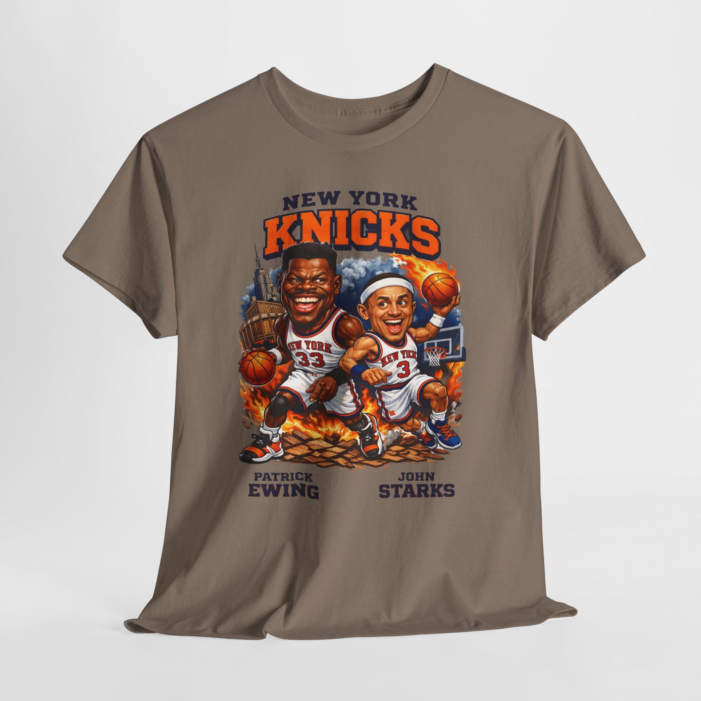 New York Knicks Patrick Ewing & John Starks Retro Basketball Tee
