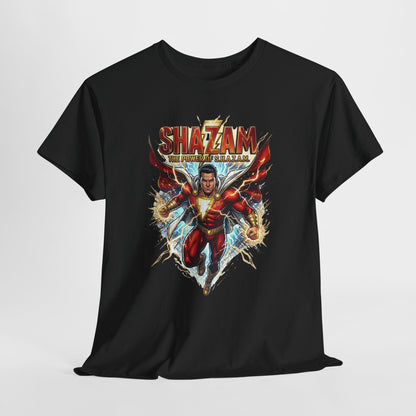 Shazam Lightning Hero T‑Shirt - Retro Comic Superhero Tee
