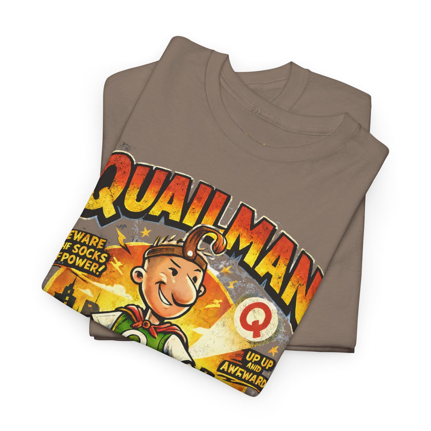 Quailman Mighty Dork T-Shirt — Retro Cartoon Graphic Tee