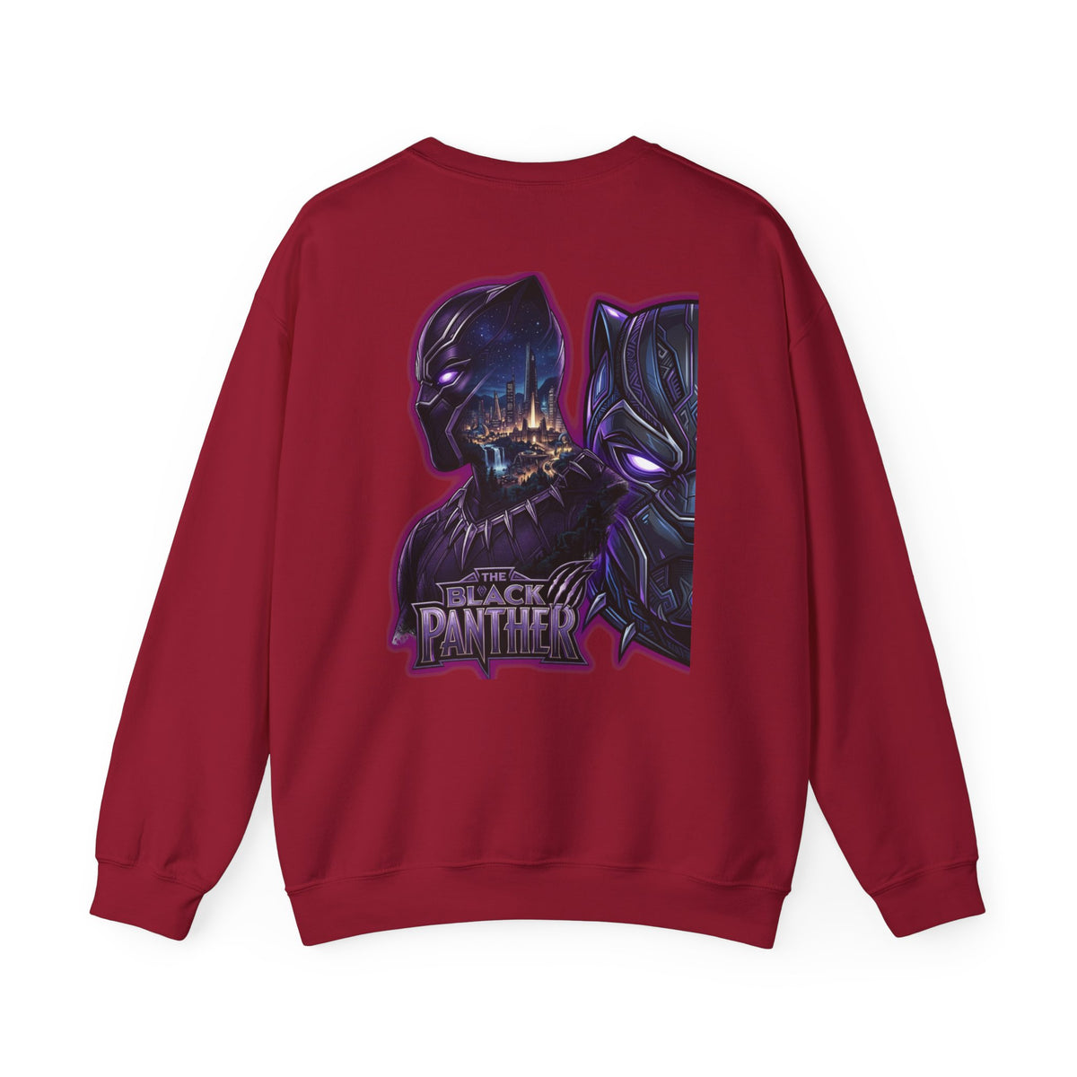 Black Panther Crewneck Sweatshirt — Marvel Black Panther Graphic