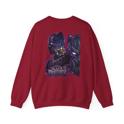 Black Panther Crewneck Sweatshirt — Marvel Black Panther Graphic