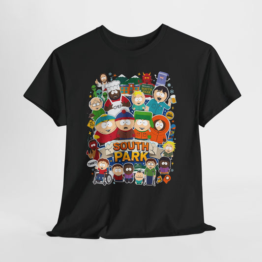 South Park Characters Graphic Tee — Cartoon TV Show Fan T-Shirt