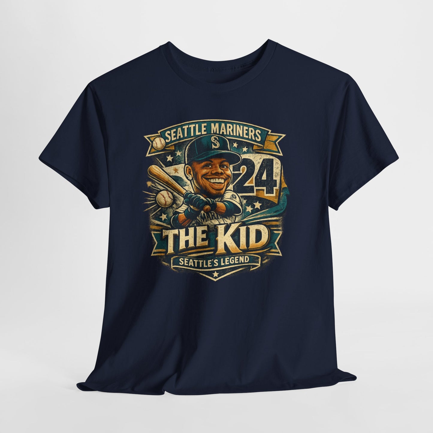 Griffey Jr. "The Kid" - Vintage Baseball Graphic T-Shirt