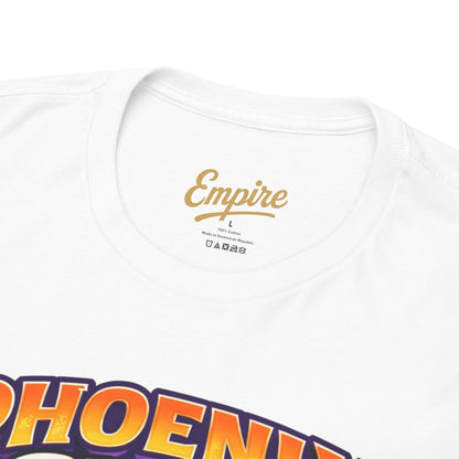 Phoenix Suns Barkley & K.J. Graphic Tee — Retro Basketball Cartoon Shirt