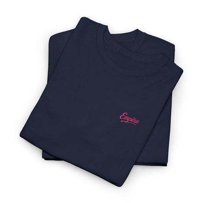 Signature Embroidered Empire Pink Chest Logo T-Shirt