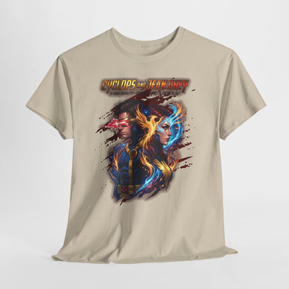 Sci‑Fi Phoenix & Cyborg Graphic Tee — 'You Are Not Alone' Retro Futuristic T‑Shirt