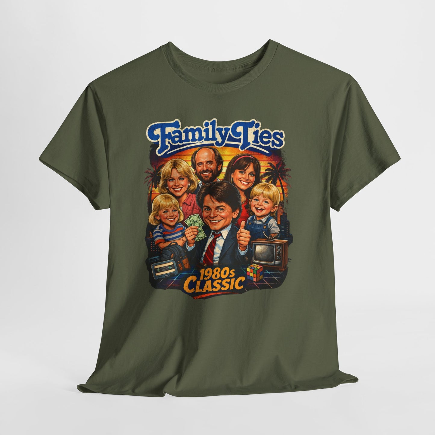 Family Ties 1980s Classic Tee