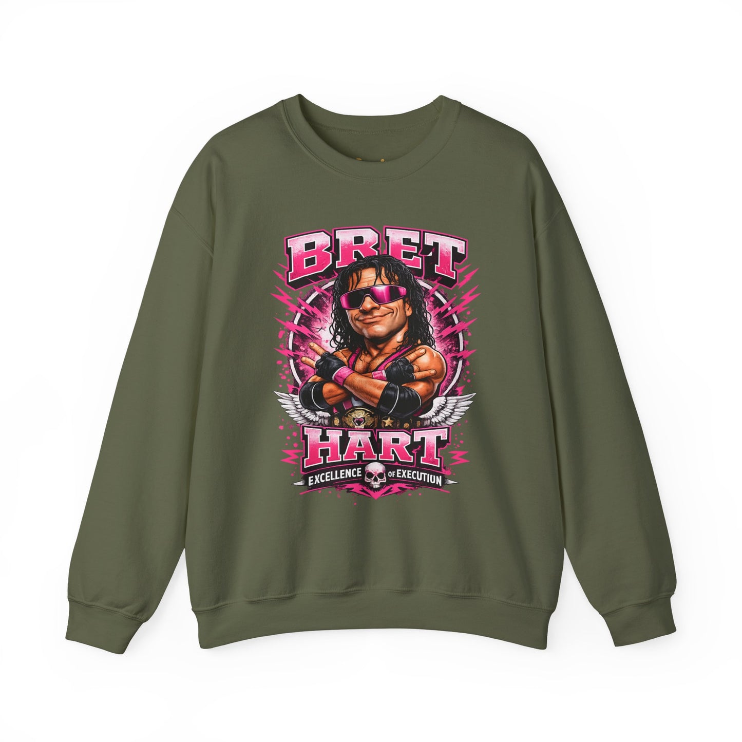 Bret Hart Crewneck Sweatshirt — "I Am The Best There Is" Retro Wrestling Pullover