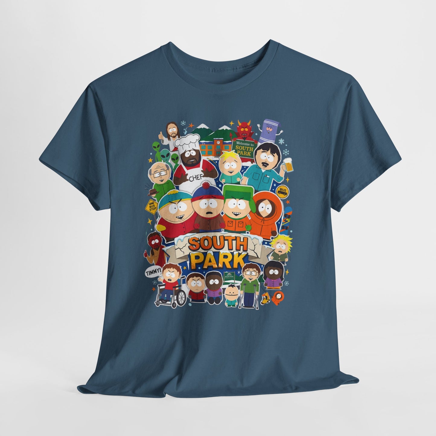 South Park Characters Graphic Tee — Cartoon TV Show Fan T-Shirt