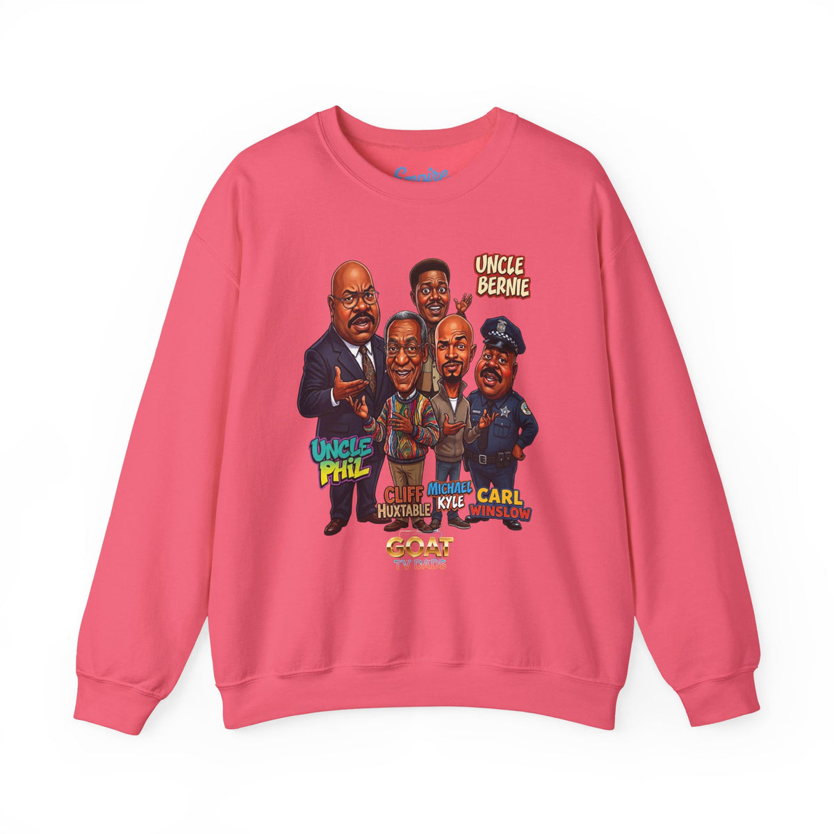 Cartoon Vintage GOAT TV Dad Crewneck Sweatshirt