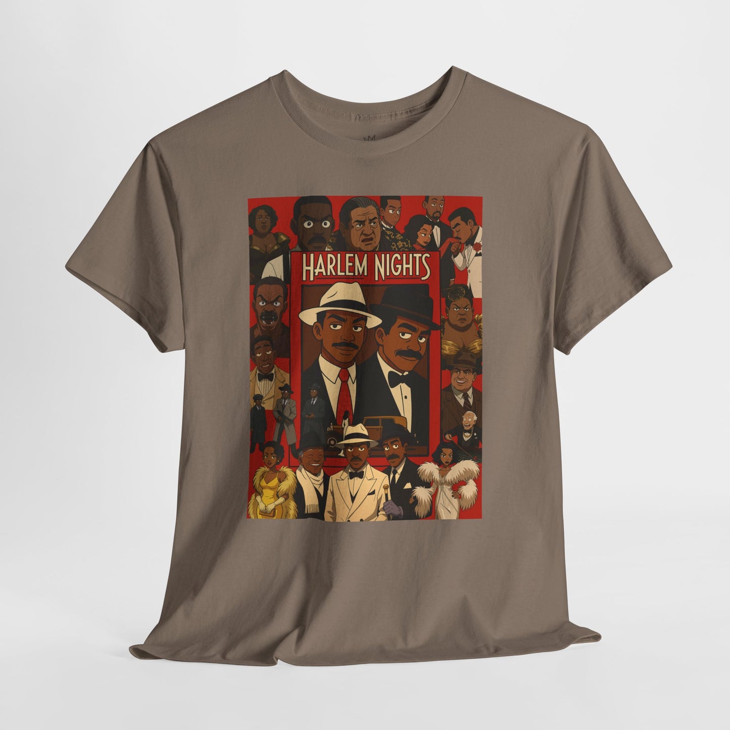 Harlem Nights Unisex Heavy Cotton Tee - Vintage Style Graphic T-Shirt for Movie Lovers