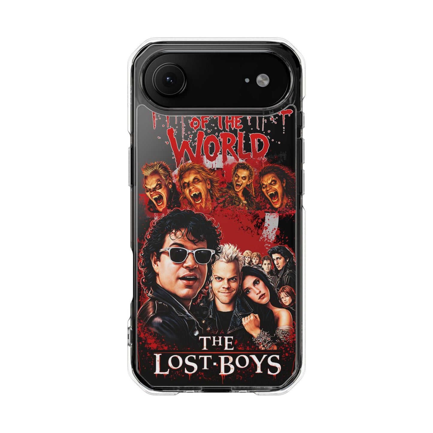 The Lost Boys Clear Magnetic Phone Case – Retro Vampire Movie Collage