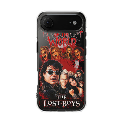 The Lost Boys Clear Magnetic Phone Case – Retro Vampire Movie Collage