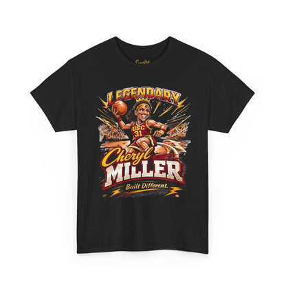 Legendary Cheryl Miller Basketball T-Shirt — 4x NCAA Champion, 1984 Gold Medalist