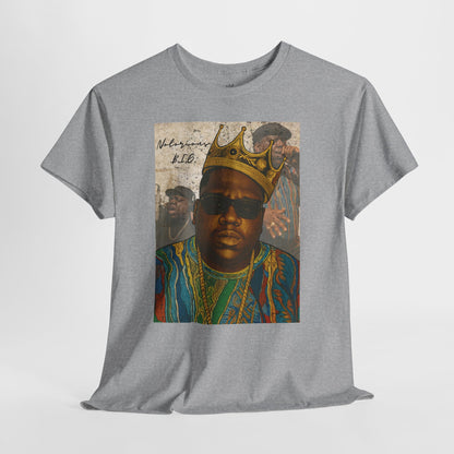 Retro Biggie Smalls Hip-Hop Icon Unisex Heavy Cotton Tee