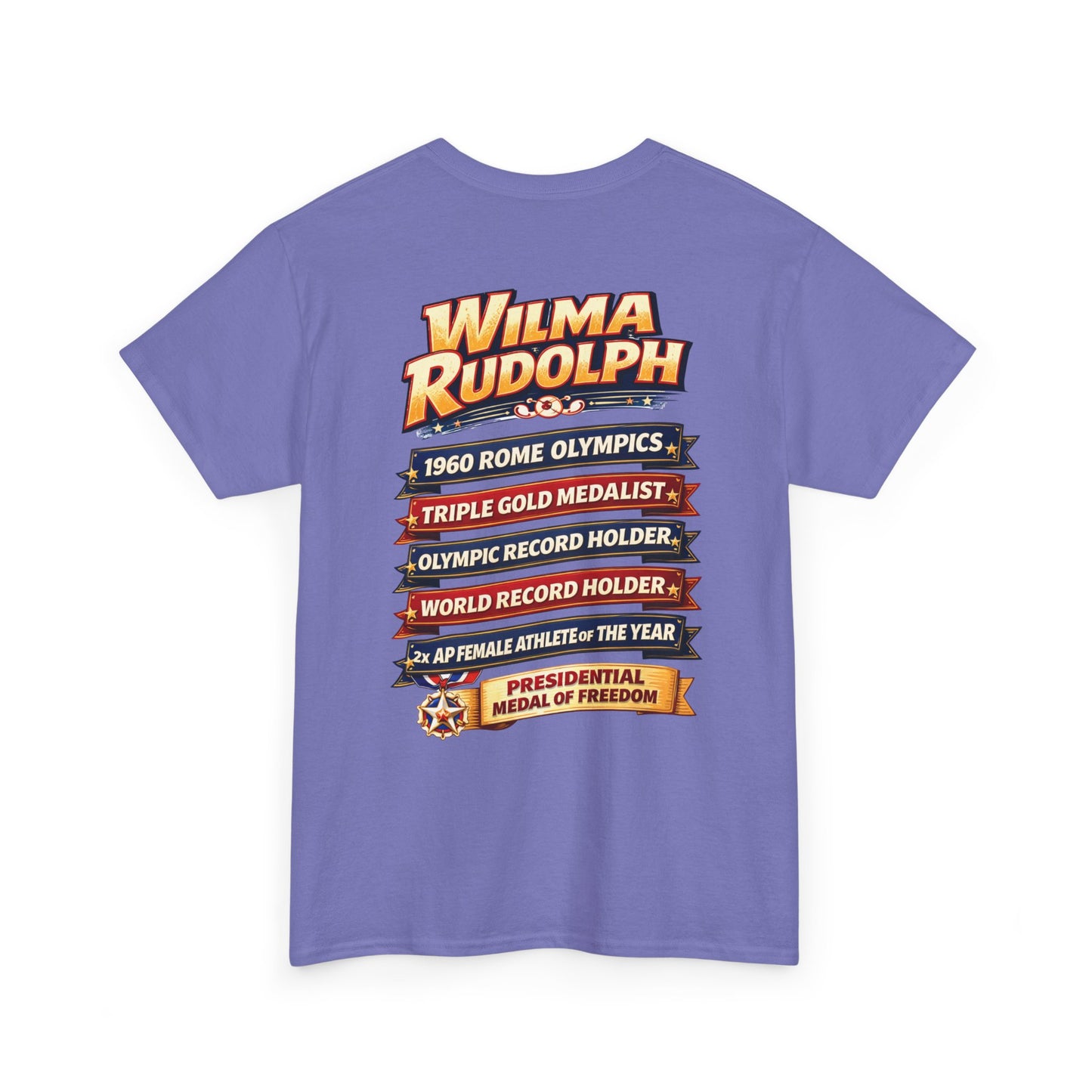 Wilma Rudolph “The Fastest Woman in the World” Graphic Tee – 1960 Rome Triple Gold Olympic Tribute Shirt