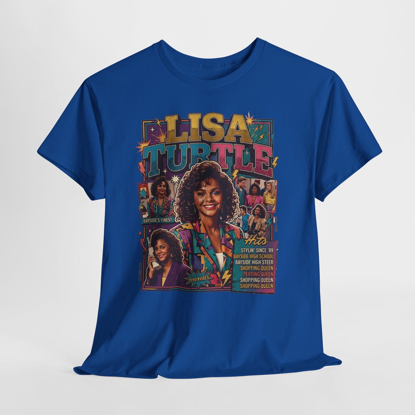 Lisa Turtle Retro 90s Sitcom Tee — Saved by the Bell Graphic T-Shirt