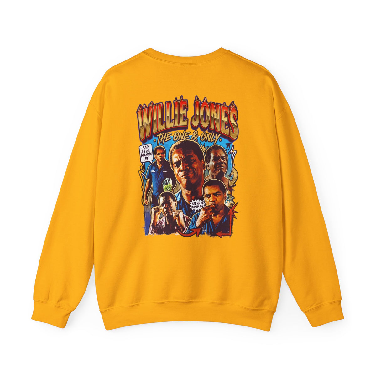 Willie Jones Graphic Crewneck Sweatshirt — Retro Soul Portrait Pullover
