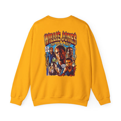 Willie Jones Graphic Crewneck Sweatshirt — Retro Soul Portrait Pullover