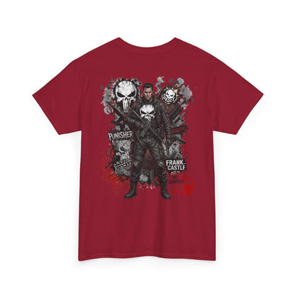 Punisher Graphic Tee — Frank Castle Skull Art Backprint
