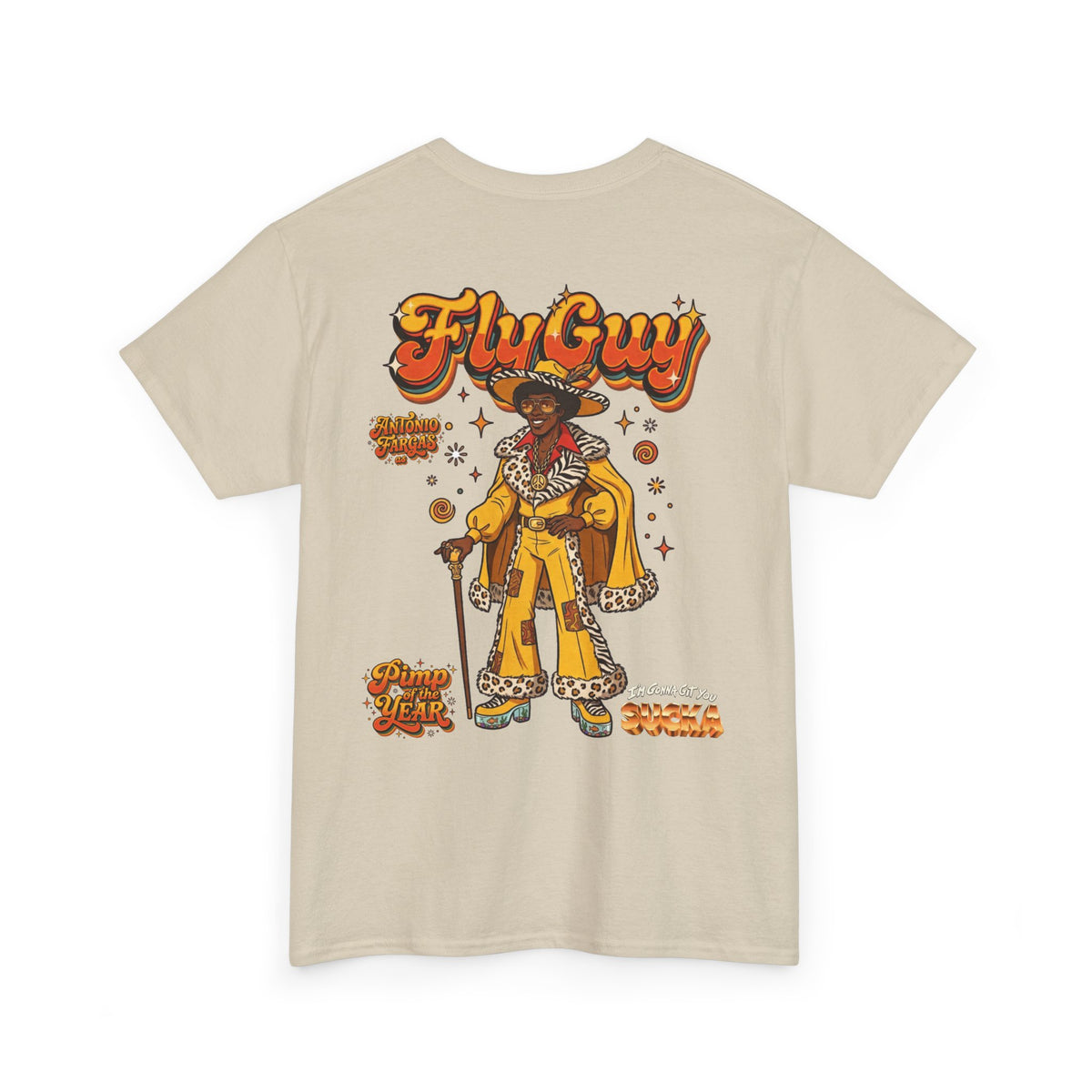 Fly Guy Retro "Pimp Of The Year" Graphic T-Shirt - I'm Gonna Get You Sucka Movie