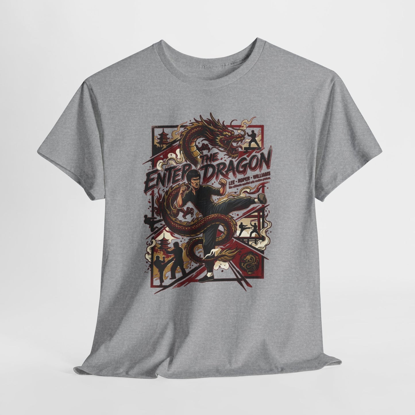 Enter the Dragon Graphic Tee - Vintage Martial Arts Dragon T-Shirt