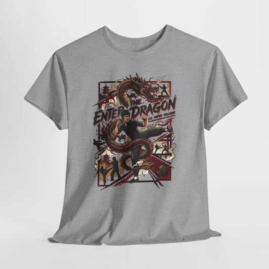 Enter the Dragon Graphic Tee - Vintage Martial Arts Dragon T-Shirt