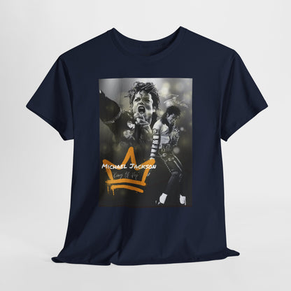Michael Jackson Graphic Unisex Heavy Cotton Tee - Vintage Style Music Apparel