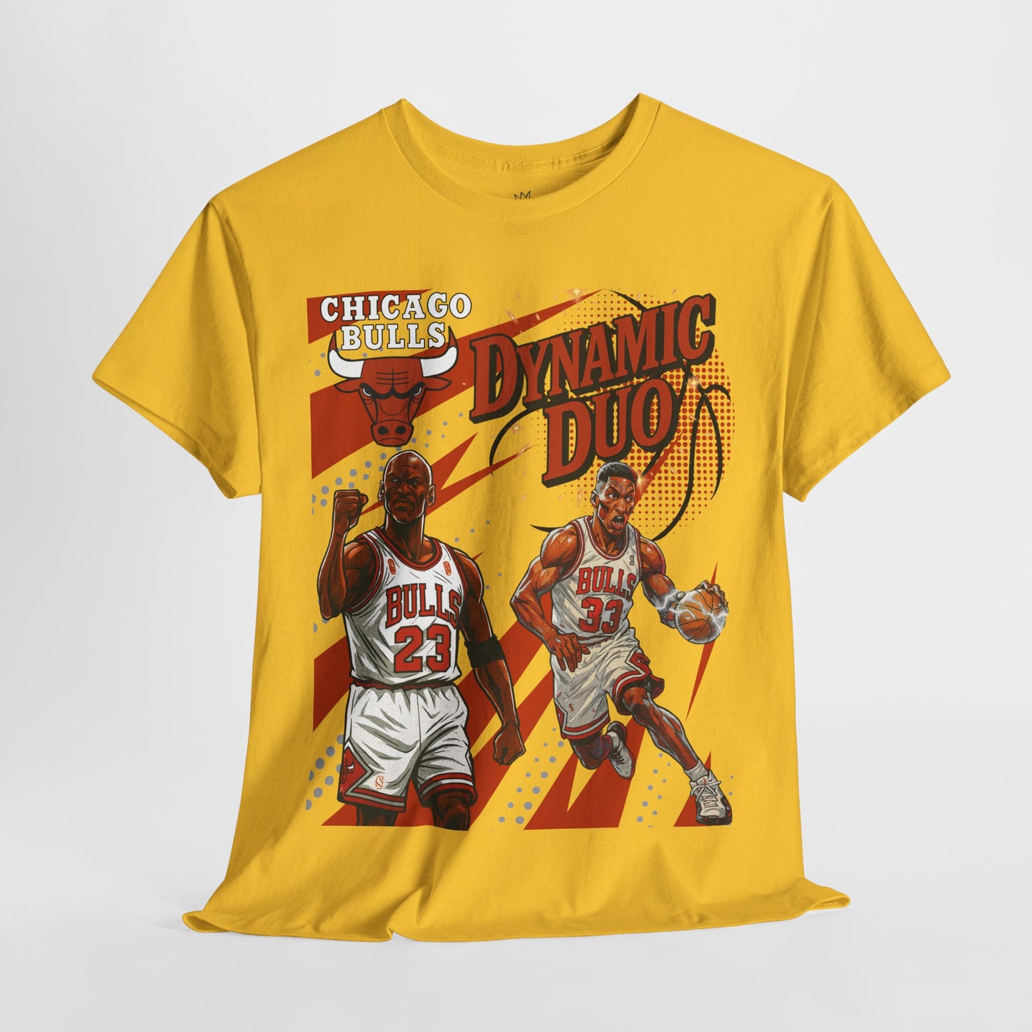 Chicago Bulls Dynamic Duo Tee, Unisex Basketball Shirt, Sports Fan Apparel, Gifts for NBA Lovers, Retro Sportswear
