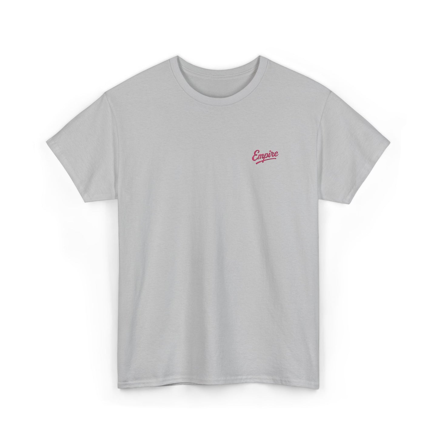 Signature Embroidered Empire Pink Chest Logo T-Shirt