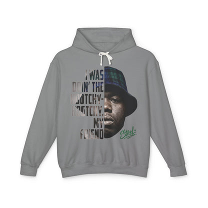 Steel "Juice" Hootchy Kootchy Hoodie – Vintage Movie Portrait Pullover