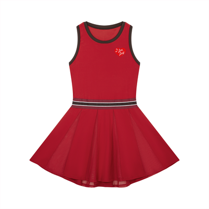 I Love Lucy Women's Color Block A-Line Sleeveless Dress