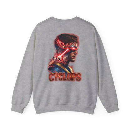 Cyclops Graphic Sweatshirt — Retro X‑Men Laser Portrait Crewneck