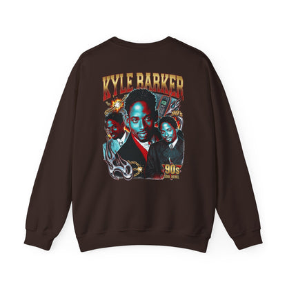 Crewneck Sweatshirt — 'Kyle Barker 90s' Vintage TV Sitcom Tribute Graphic