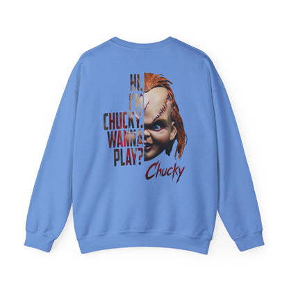 Chucky Horror Movie Graphic Crewneck Sweatshirt