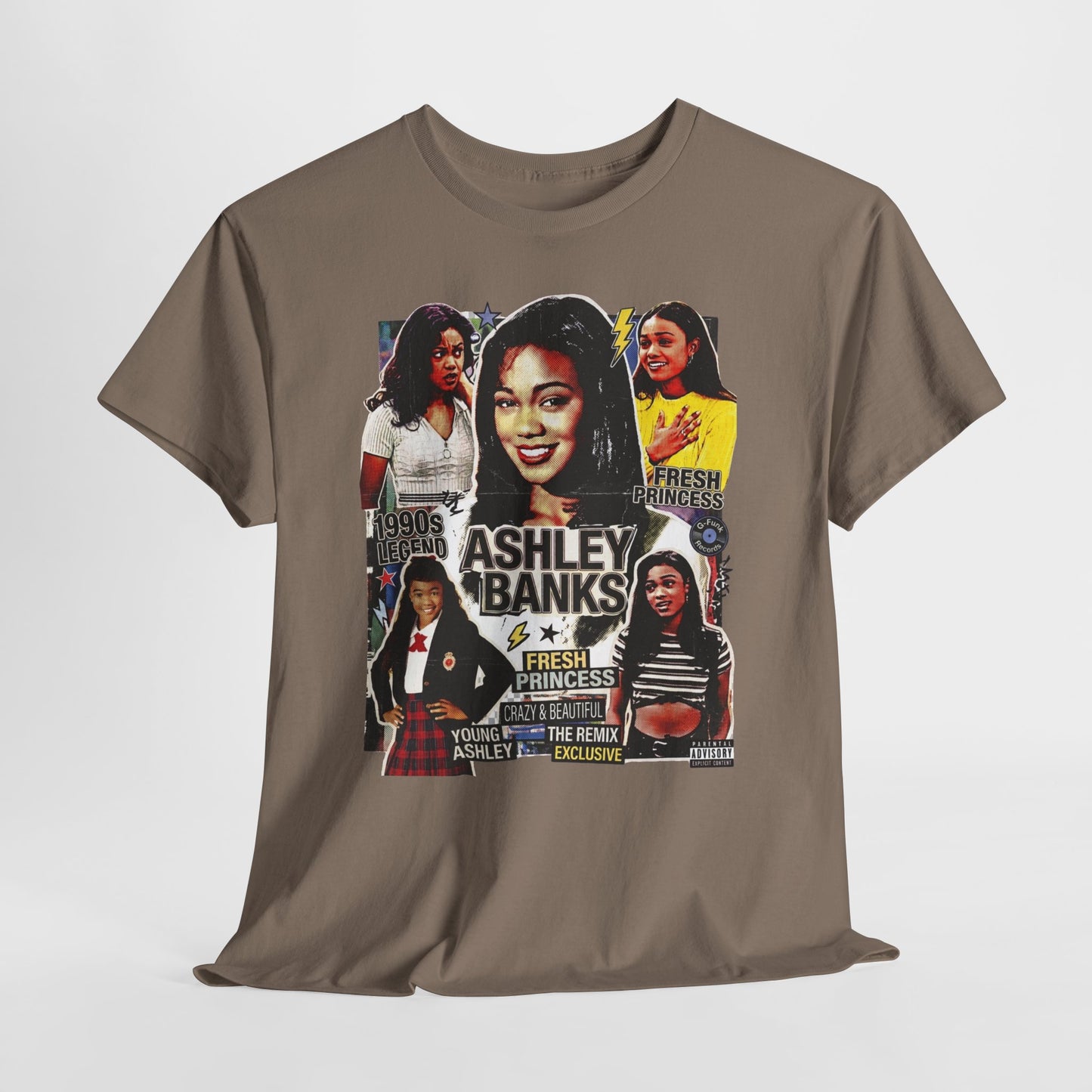 Retro 90s TV Star Collage Tee — Ashley Banks Tribute Graphic T-Shirt