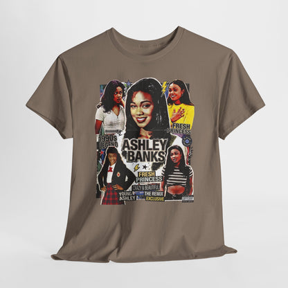 Retro 90s TV Star Collage Tee — Ashley Banks Tribute Graphic T-Shirt