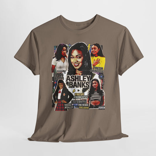 Retro 90s TV Star Collage Tee — Ashley Banks Tribute Graphic T-Shirt