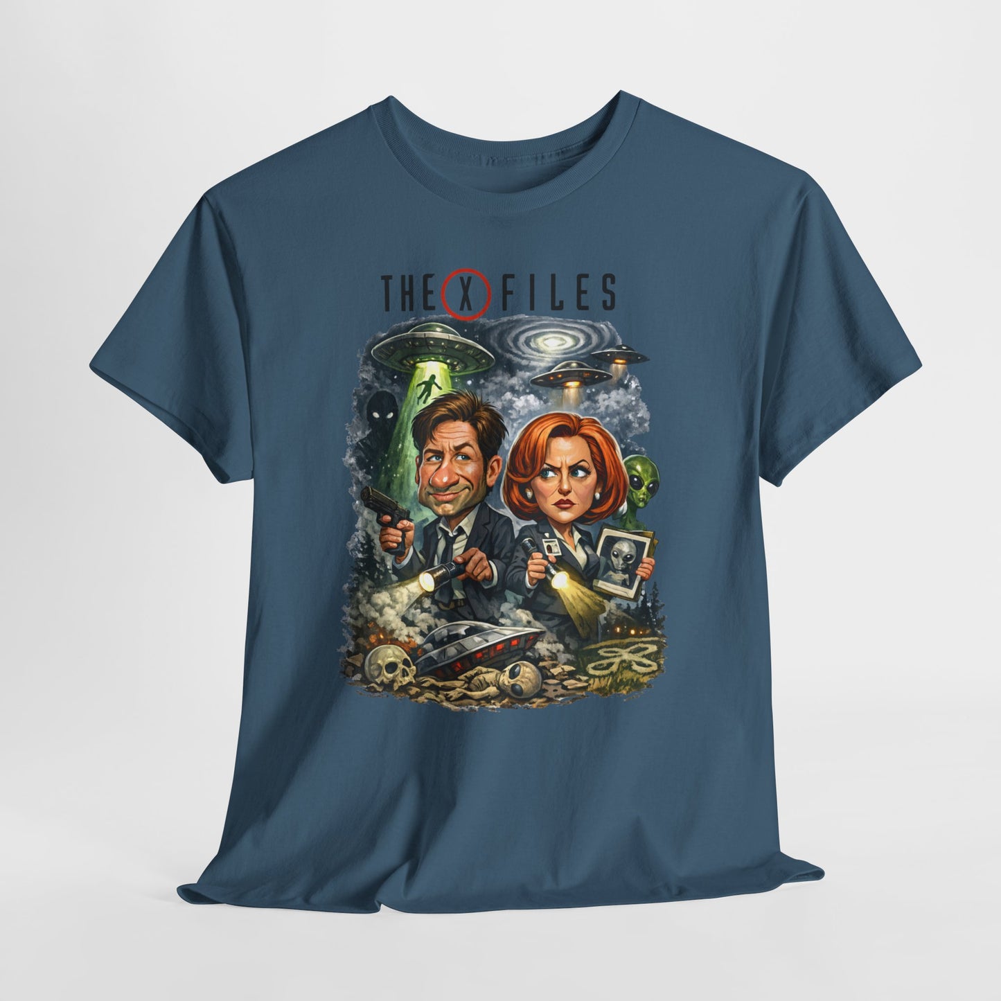 Sci‑Fi Detective Tee — The X Files Artwork Graphic T‑Shirt