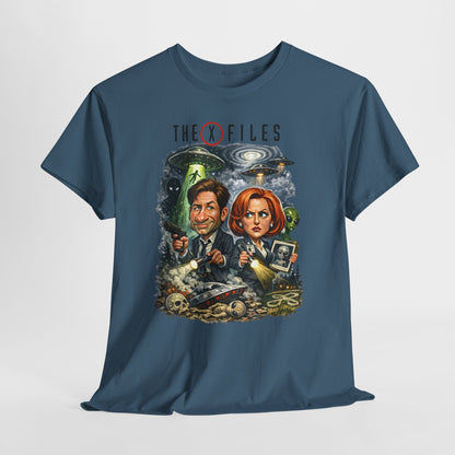 Sci‑Fi Detective Tee — The X Files Artwork Graphic T‑Shirt