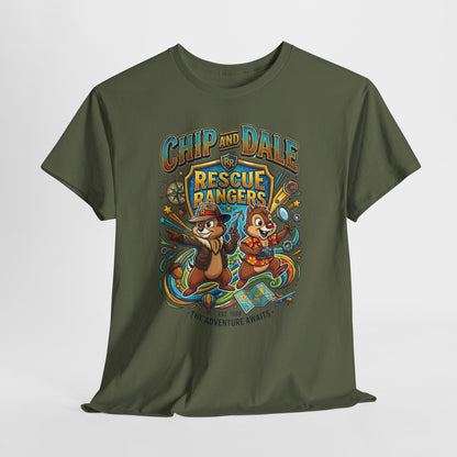 Chip and Dale Rescue Rangers T-Shirt — "Rescue Rangers" Vintage Cartoon Tee