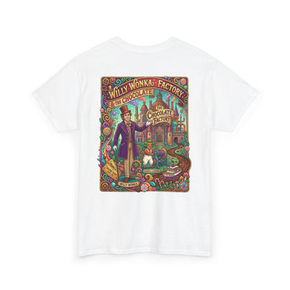 Willy Wonka Factory Graphic Tee — Vintage Chocolate Factory Illustration