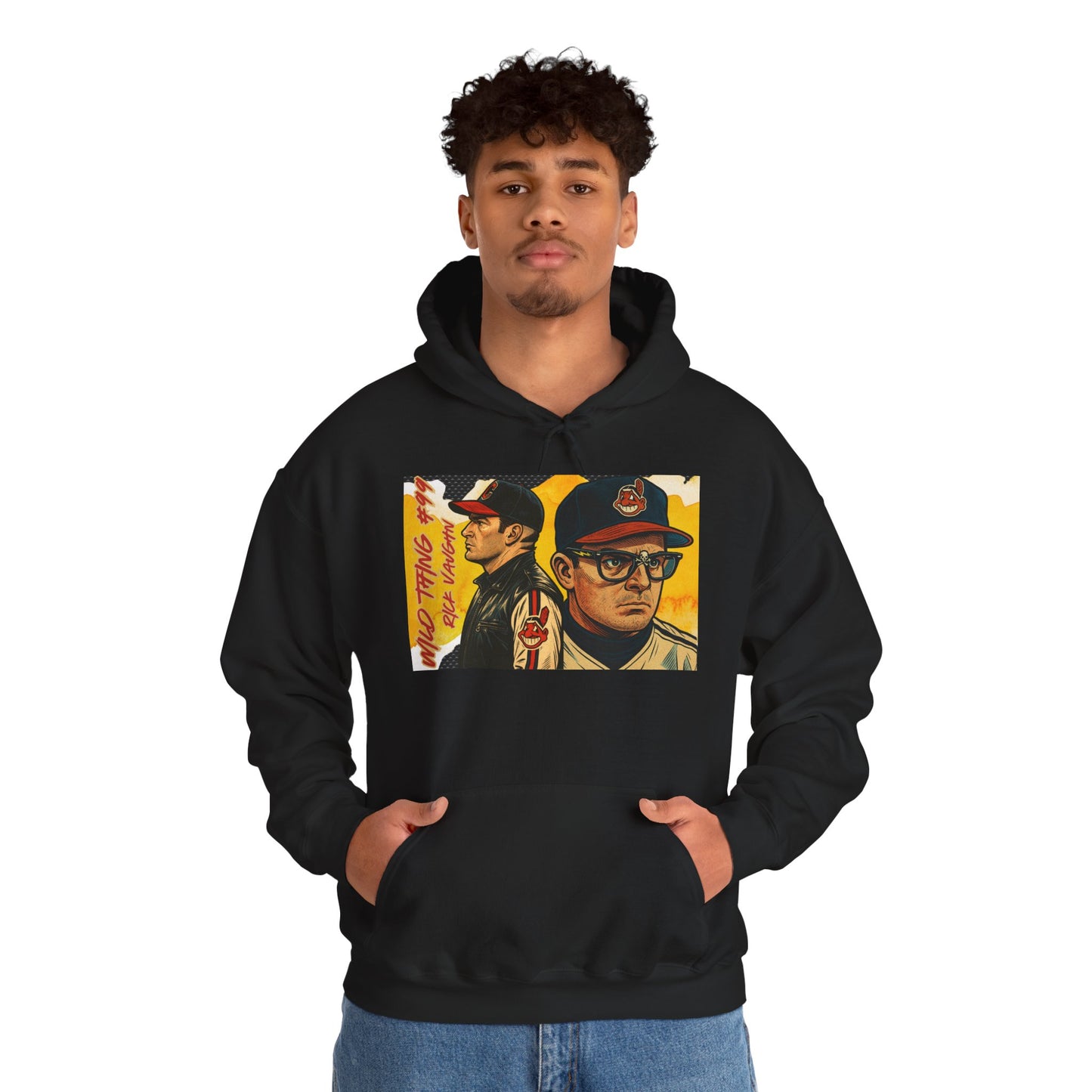 "Wild Thing "Vintage Style Unisex Hoodie with Iconic Film Design | Cozy Sweatshirt for Movie Lovers, Perfect Gift for Birthdays, Nostalgic Apparel