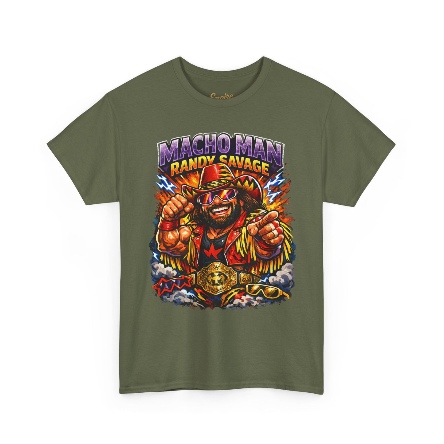 Retro Wrestling Graphic Tee — "Macho Man Randy Savage" Vintage Style