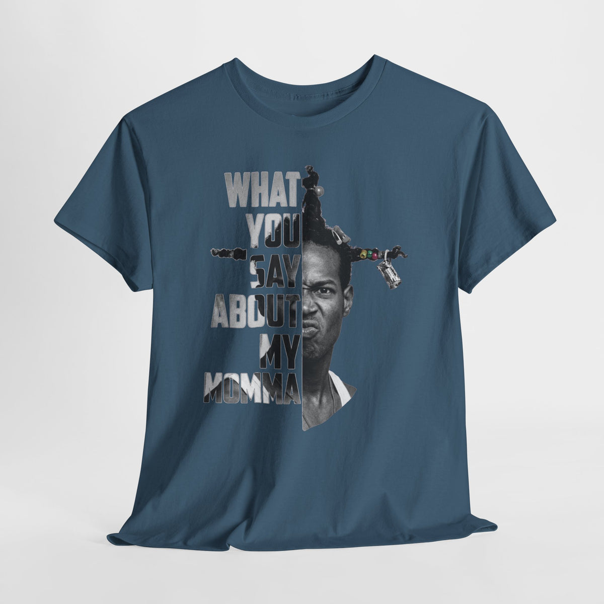 Loc Dog "What You Say About My Momma" Vintage Portrait T‑Shirt